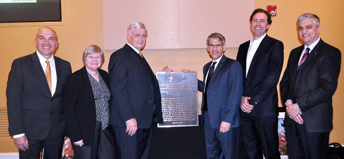 From left, Mark Costello, Marilyn Smith, Dan Schrage, Mike Hirschberg, Glenn Isbell, and 